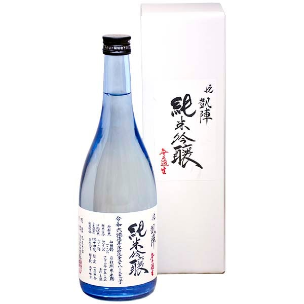 日本酒】悦凱陣 純吟ブルービン無濾過生山田錦60%箱入720mL（香川