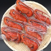 【与助丸】天然ボイル冷凍伊勢海老 総量1kg（約100gｘ8本前後）