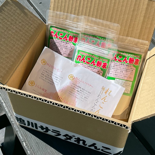 【高橋れんこん】鴨川サラダれんこんパウダー100gｘ4袋