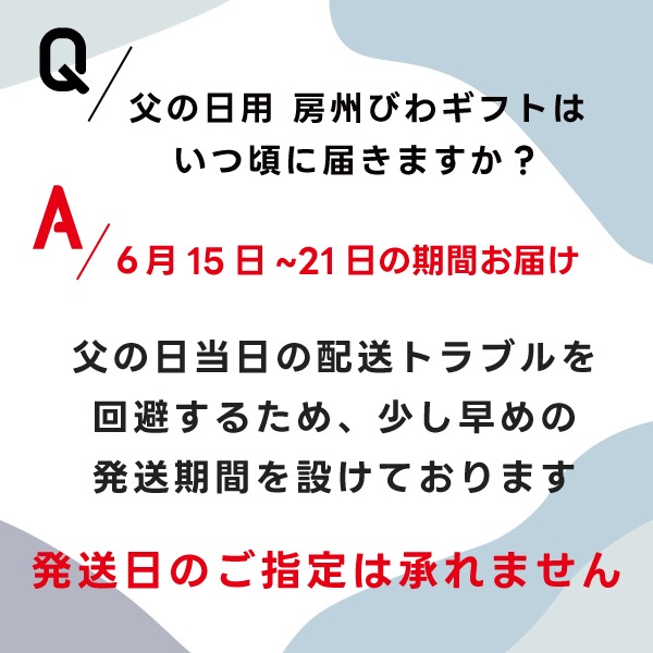 【父の日】房州露地びわ2Lギフト