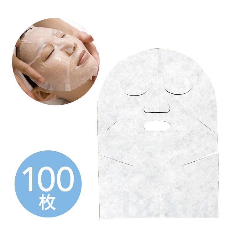 ネック付きフェイシャルシート ドライタイプ (100枚)