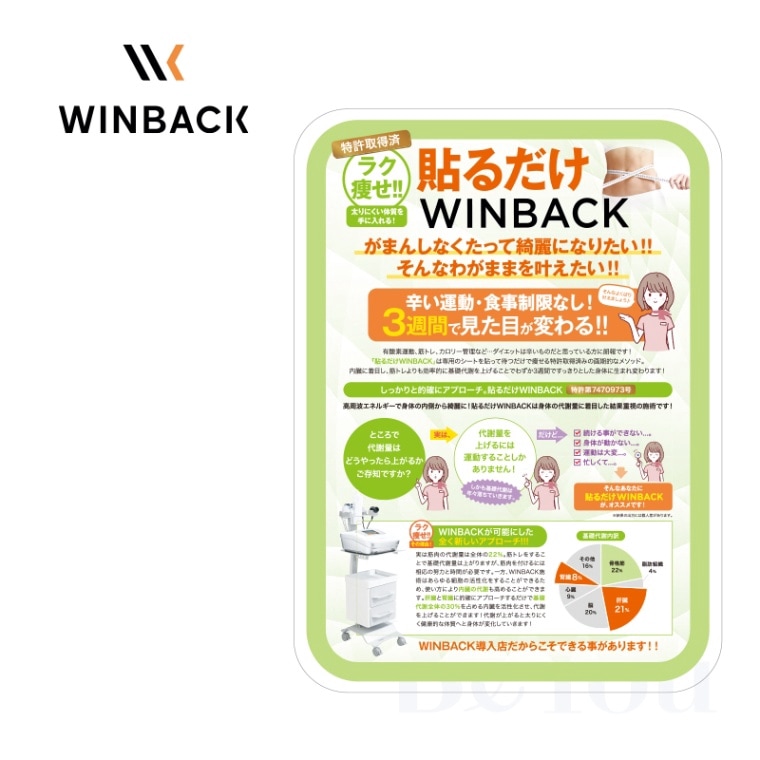 貼るだけWINBACK 店頭用パネル