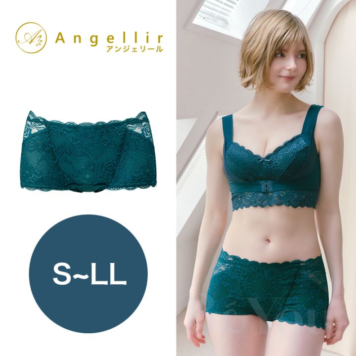Angellir（アンジェリール）  キュッとふんわりショーツ アンティークグリーン