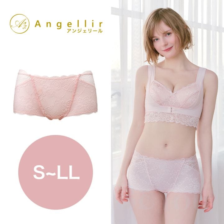 Angellir（アンジェリール）  キュッとふんわりショーツ シフォンピンク
