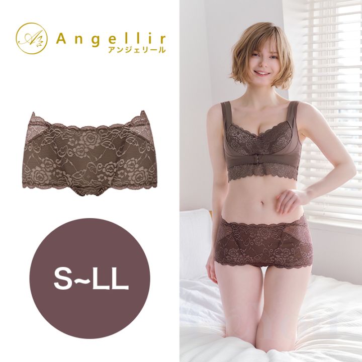 Angellir（アンジェリール）  キュッとふんわりショーツ ココアブラウン