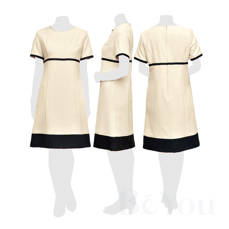 画像をギャラリービューアに読み込む, Elefee by ESTHETIQUE E-3110-7 ワンピース ライトベージュ