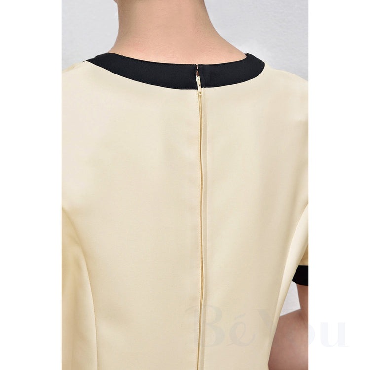 画像をギャラリービューアに読み込む, Elefee by ESTHETIQUE E-3133-7 ワンピースライトベージュ