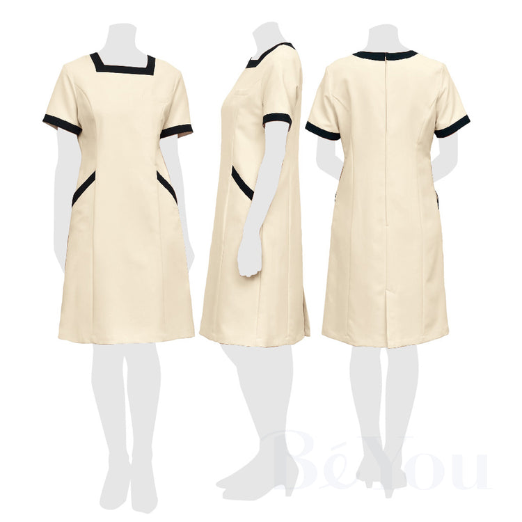 画像をギャラリービューアに読み込む, Elefee by ESTHETIQUE E-3133-7 ワンピースライトベージュ