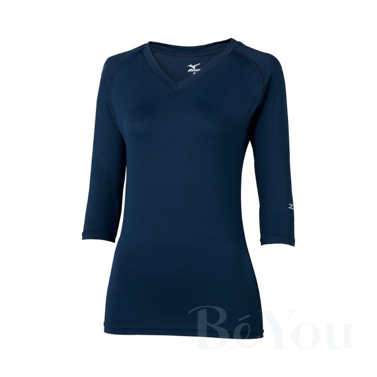 画像をギャラリービューアに読み込む, MIZUNO MZ-0134 Vネックアンダーウェア（七部袖） [女]