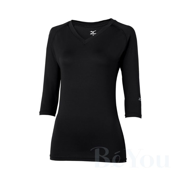 画像をギャラリービューアに読み込む, MIZUNO MZ-0134 Vネックアンダーウェア（七部袖） [女]