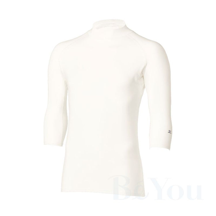 画像をギャラリービューアに読み込む, MIZUNO MZ-0305 ローネックアンダーウェア（七部袖） [男]