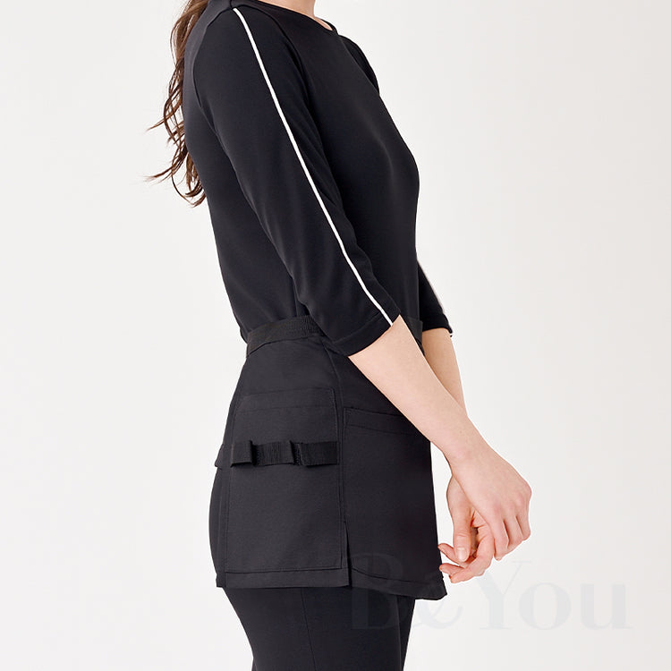 画像をギャラリービューアに読み込む, Elefee by ESTHETIQUE  3031-5 エプロン ブラック