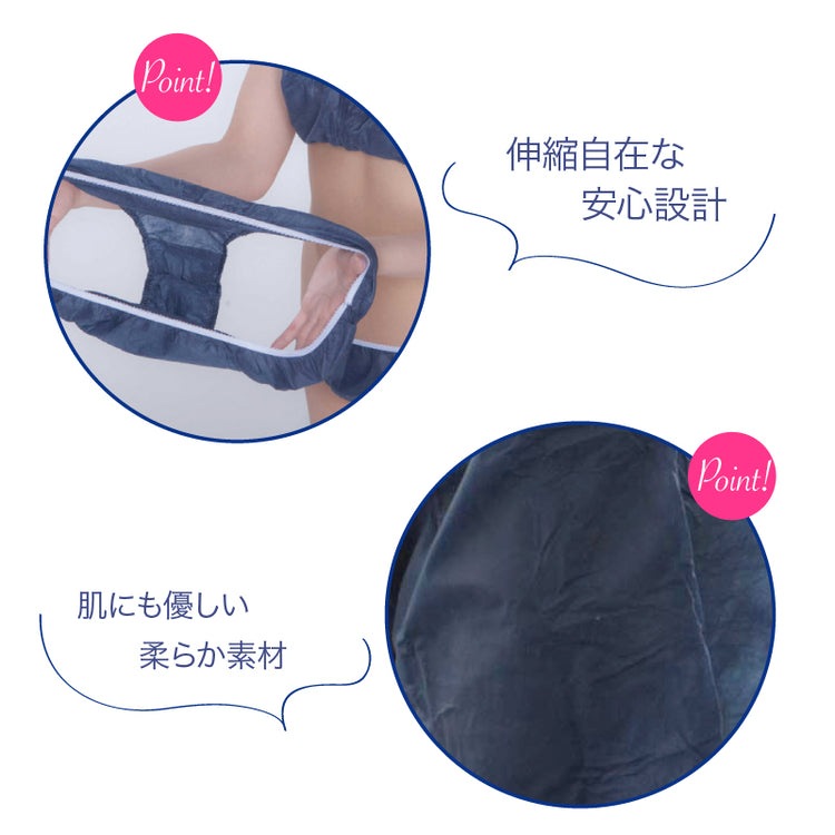 画像をギャラリービューアに読み込む, ペーパーショーツ ネイビー 5L 50枚