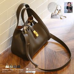 ［送料無料］【美人百花 掲載商品】今だけ20％OFF  bizenオリジナル撥水コーティング牛革フラップショルダーバッグ（インバッグ付き）