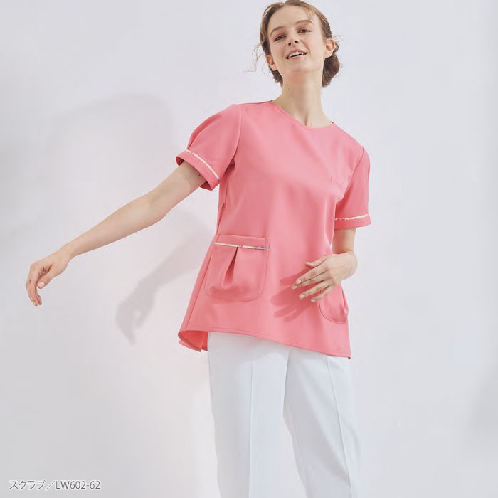 ローラアシュレイ スクラブ LW602 医療 白衣 レディース 住商モンブラン おしゃれ かわいい ナース 病院 メディカル