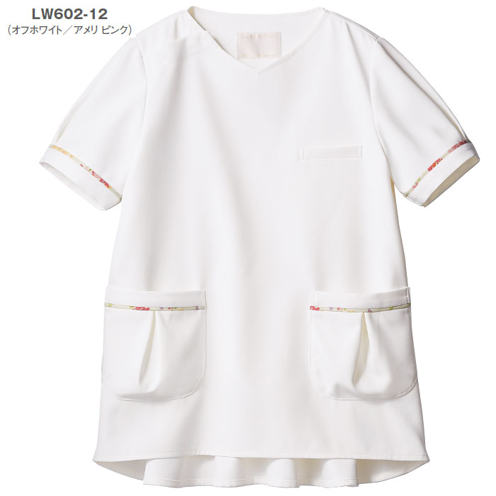 ローラアシュレイ スクラブ LW602 医療 白衣 レディース 住商モンブラン おしゃれ かわいい ナース 病院 メディカル