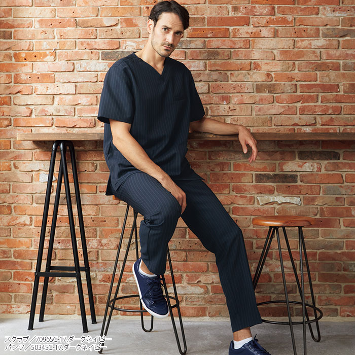 スクラブパンツ 白衣 医療 メンズ 5034SC 脇後ろゴム おしゃれ 医師 ドクター ナース 病院 クリニック 歯科 制服 ユニフォーム FOLK フォーク