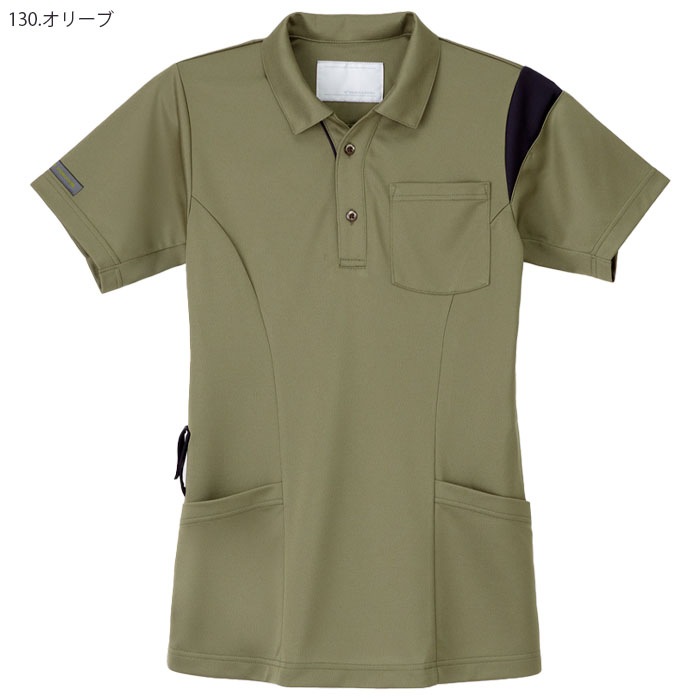 ナガイレーベン ニットシャツ JD3137 男女兼用 ポロシャツ 半袖 Naway ナース 医療 病院 介護 ケアワークメディカル 制服 ユニフォーム