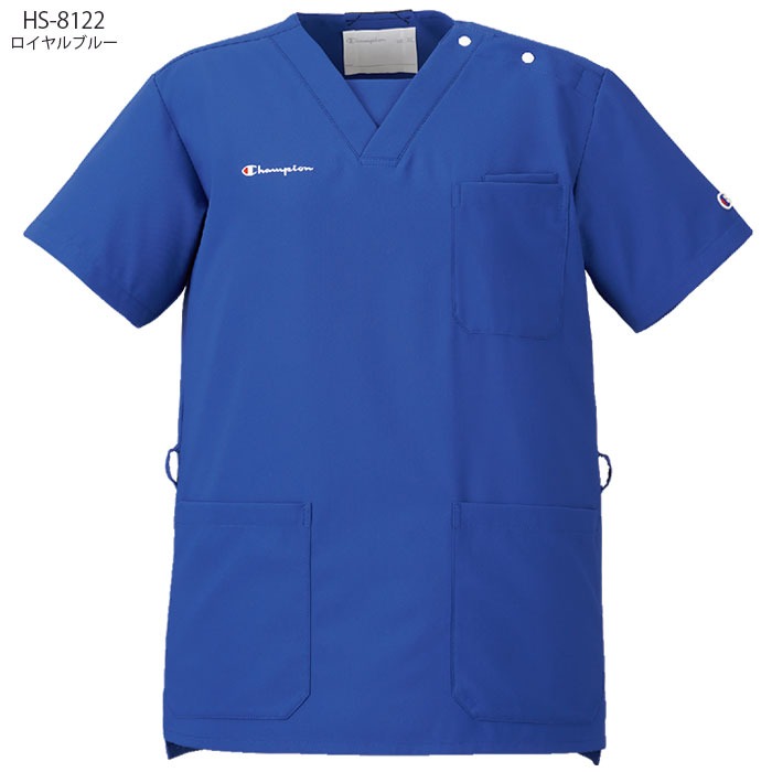 チャンピオン スクラブ 白衣 医療 オンワード HS-8121 男女兼用 ナース 看護師 クリニック おしゃれ ONWARD ラフィーリア