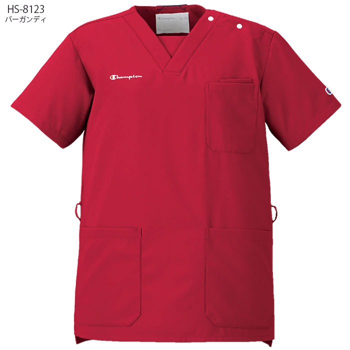 チャンピオン スクラブ 白衣 医療 オンワード HS-8121 男女兼用 ナース 看護師 クリニック おしゃれ ONWARD ラフィーリア