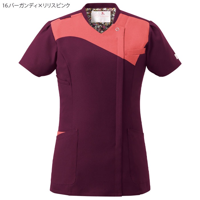 4L ワコール ジップスクラブ HI712 女性用 レディース 白衣 ナース メディカル 医療 病院 クリニック 制服 ユニフォーム