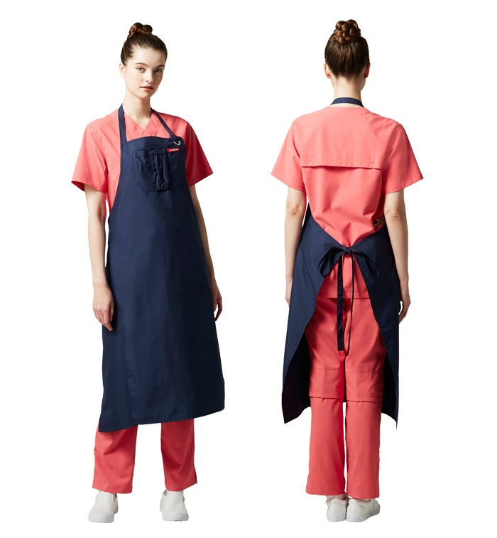 トリマーエプロン 獣医師 動物病院 アニマリード AL-0009 ドライヤーホルダー付き 男女兼用 メンズ レディース ドクター トリマー 医療白衣