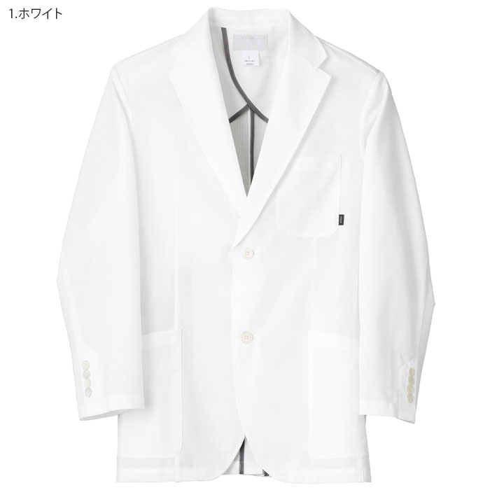 ジャケット 白衣 医療 1017PH 薄手 高通気 撥水 クールビズ メンズ 男性 ドクター FOLK フォーク