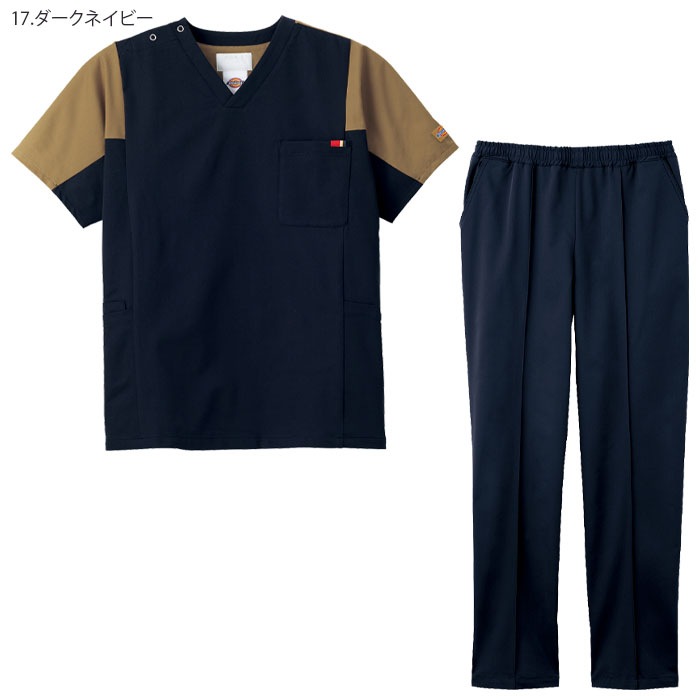 ディッキーズ 上下セット スクラブ パンツ 7113SC 5036SC 男女兼用 メンズ レディース 白衣 医療 病院 介護 ケアワーク ストレッチ  FOLK フォーク
