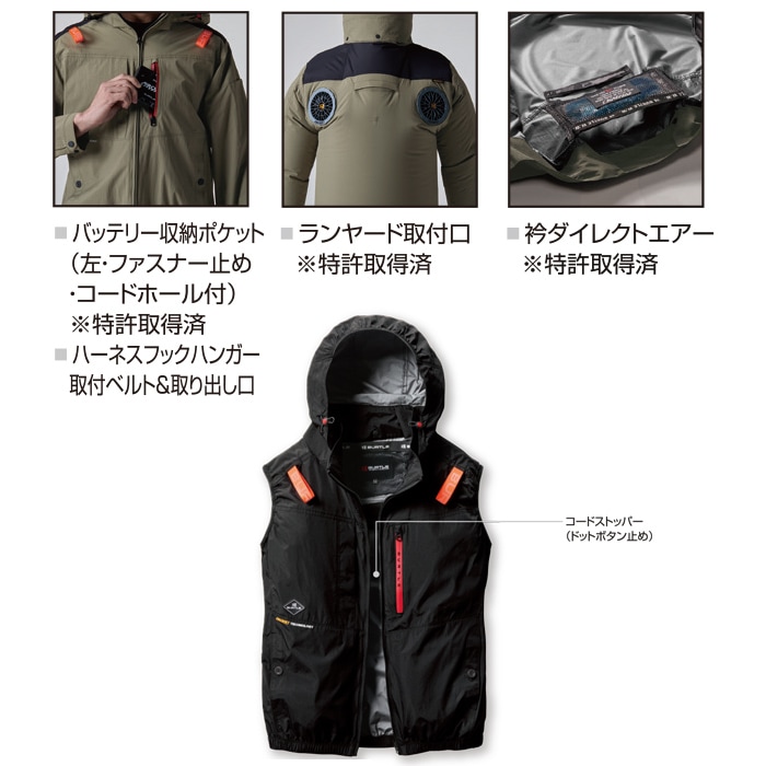 バートル ベスト ハイバックファン仕様 AC2084 服のみ 単品 空調
