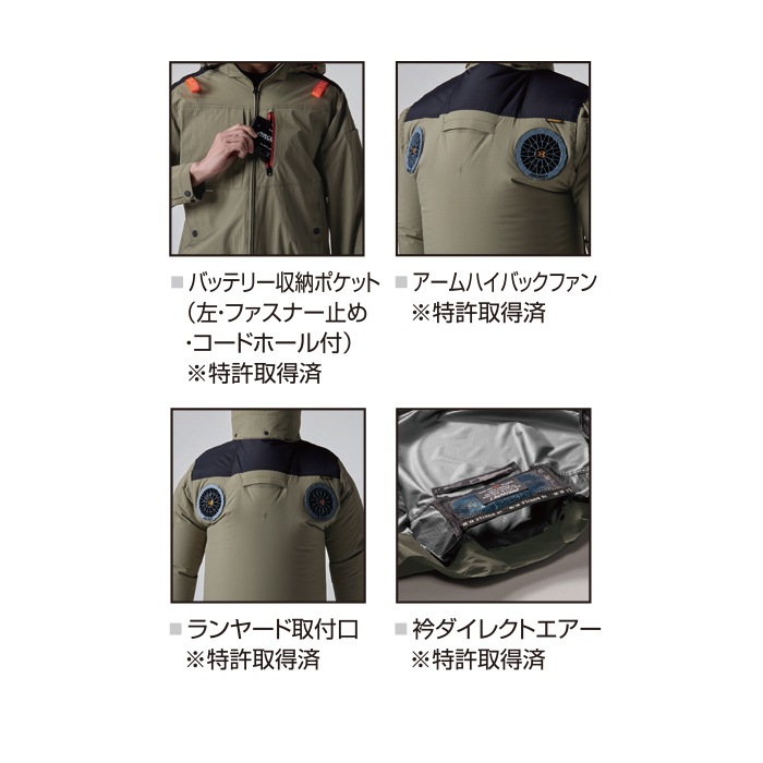 バートル 半袖ブルゾン ハイバックファン仕様 AC2086 服のみ 単品 空調