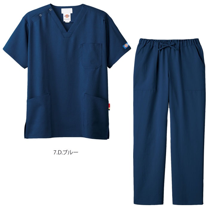 スクラブ 上下セット ディッキーズ 白衣 医療 7072SC 5024SC 男女兼用 メンズ レディース 人気 おしゃれ FOLK ドクター ナース クリニック 歯科