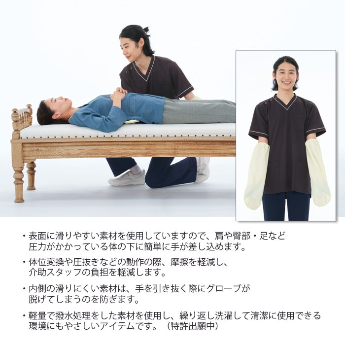 ナガイレーベン スライディンググローブ IG5020 介護 介助 床ずれ 体位変換 圧抜き ナウェイ