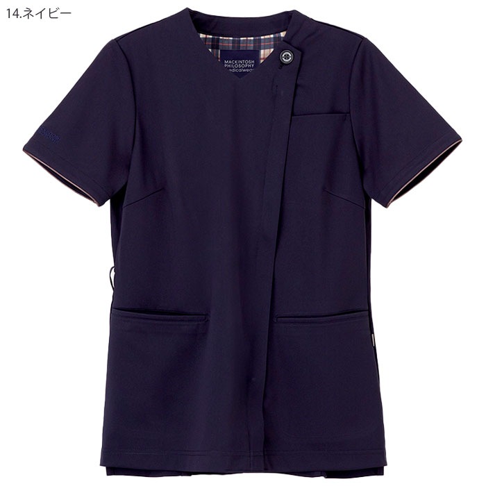 ナガイレーベン スクラブ MPA3917 白衣 女性用 レディース ジップアップ ファスナー開き 半袖 Naway ナース 医療 病院 メディカル 制服 ユニフォーム