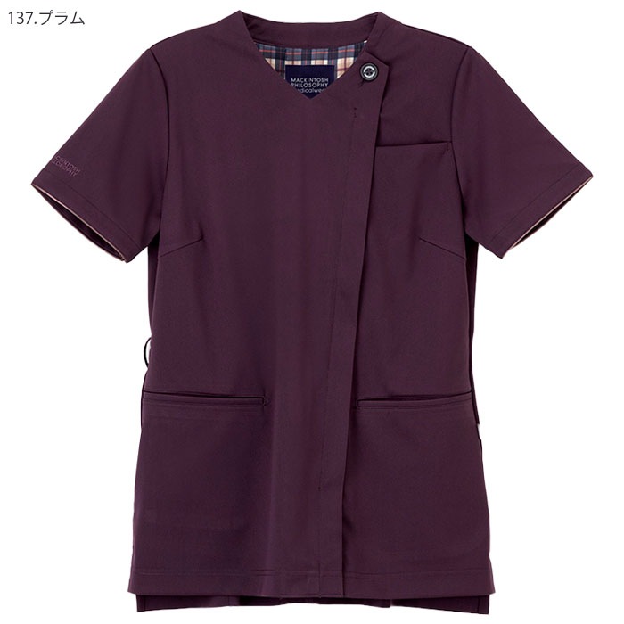 ナガイレーベン スクラブ MPA3917 白衣 女性用 レディース ジップアップ ファスナー開き 半袖 Naway ナース 医療 病院 メディカル 制服 ユニフォーム