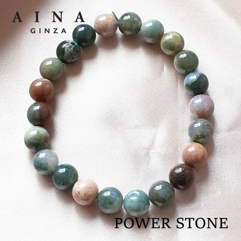 【レビュープレゼント中】【AINA GINZA】パワーストーン ブレスレット 天然石（HC313-01）