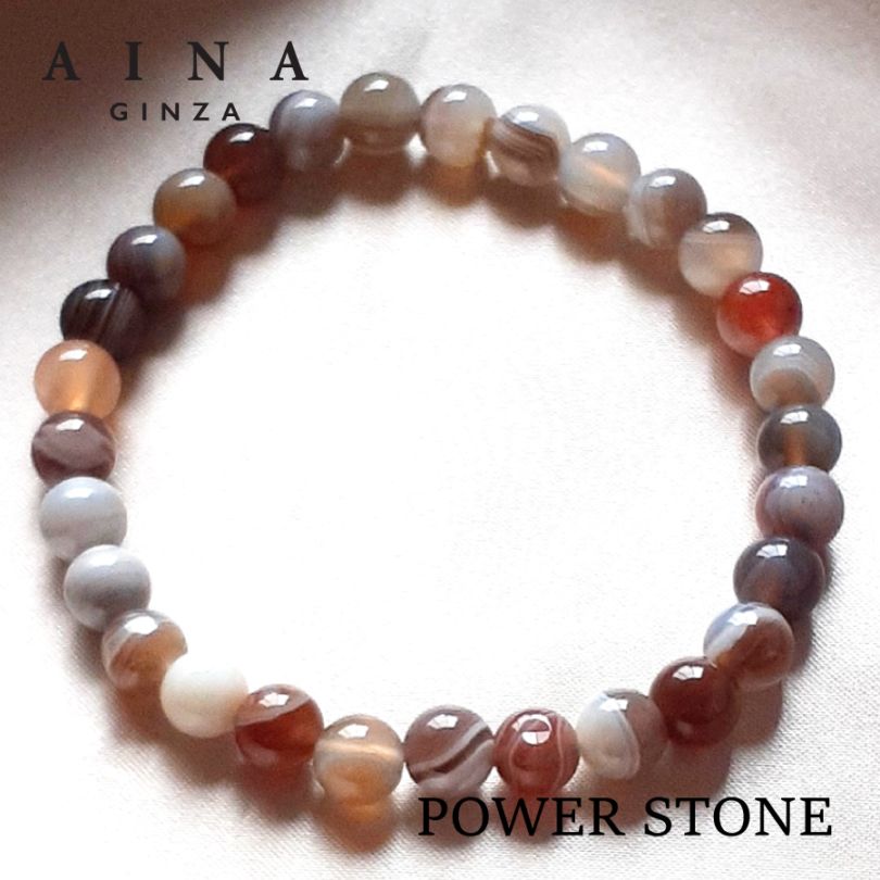 【レビュープレゼント中】【AINA GINZA】パワーストーン ブレスレット 天然石（HC319-01）