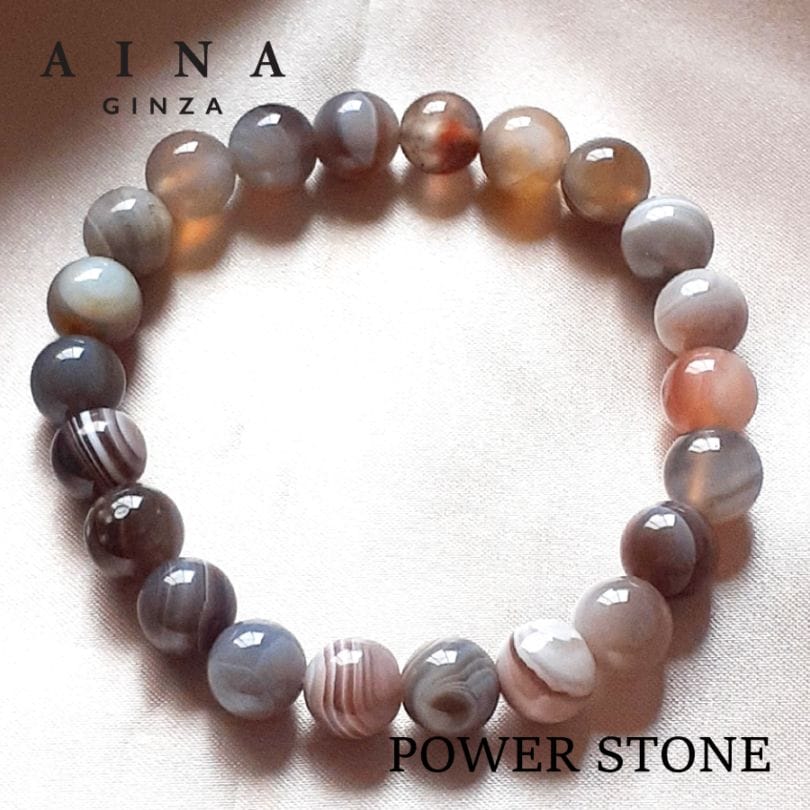 【レビュープレゼント中】【AINA GINZA】パワーストーン ブレスレット 天然石（HC319-02）