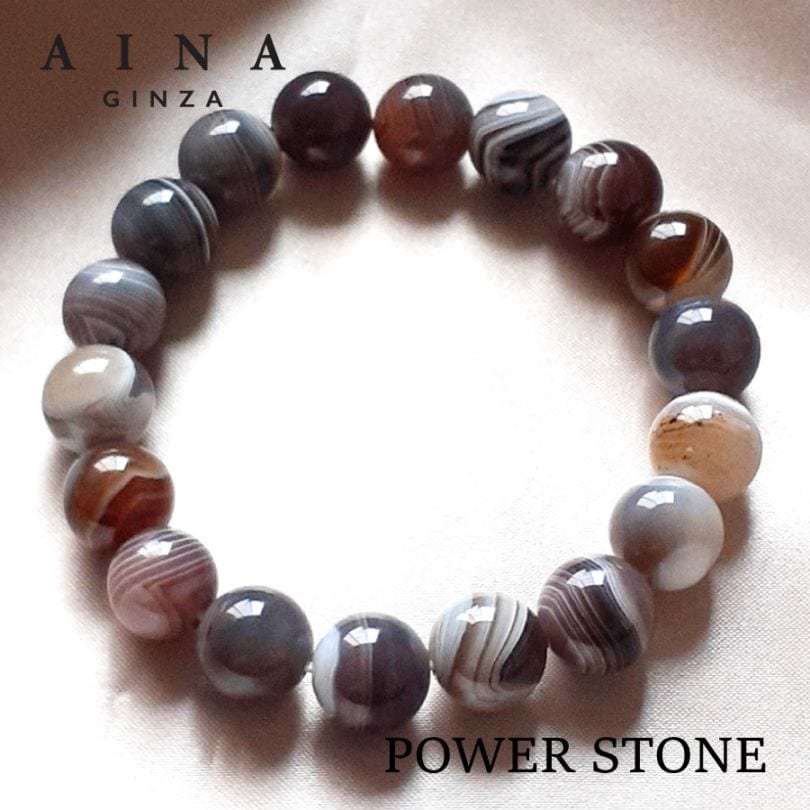 【レビュープレゼント中】【AINA GINZA】パワーストーン ブレスレット 天然石（HC319-03）