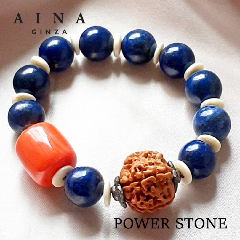 【レビュープレゼント中】【AINA GINZA】パワーストーン ブレスレット 天然石（HC328-01）