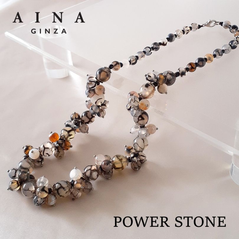 【レビュープレゼント中】【AINA GINZA】パワーストーン ネックレス 天然石（HC347-01）