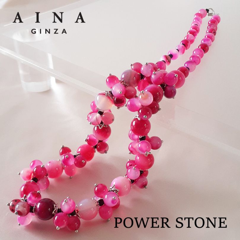 【レビュープレゼント中】【AINA GINZA】パワーストーン ネックレス 天然石（HC348-01）