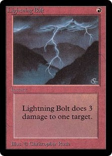 稲妻/Lightning Bolt》[LEB] 赤C | 日本最大級 MTG通販サイト