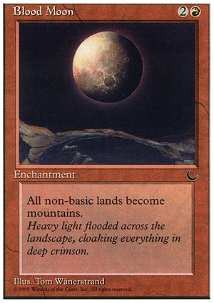 英】血染めの月/Blood Moon[白枠][赤R]【CHR】 | モダン以下・特殊 MTG 血染めの月英語版