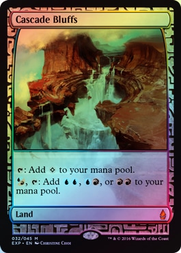 MTG 滝の断崖 Cascade Bluffs FOIL プレミアム神話 1枚～ おもちゃ