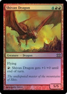 FOIL】【英】シヴ山のドラゴン/Shivan Dragon[赤R]【FtV:Dragons