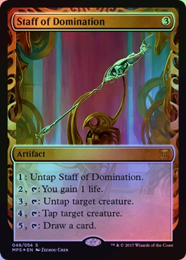 MTG　威圧の杖　MPS　foil　全面光沢　☆ MTG 威圧の杖 MPS foil 全面光沢 ☆ MTG 威圧の杖 MPS foil 全面