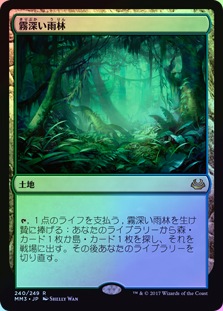 霧深い雨林/Misty Rainforest Foil 3枚セット FOIL】【日】霧深い雨林/Misty Rainforest[土地R]【MM3】 | モダン以下