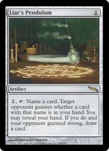 【ご確認用】ミラディン 嘘つきの振り子 日本語 1枚　MTG 英】嘘つきの振り子/Liar's Pendulum[無色R]【MRD】 | モダン
