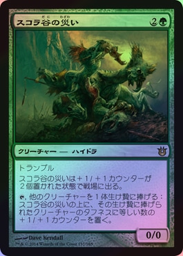 アンデッドの戦長 日本語 FOIL SCG 初版 ☆ポイント10％還元中☆【FOIL】【日】スコラ谷の災い/Scourge of