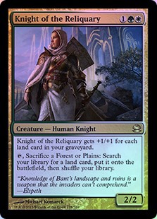 FOIL】【英】聖遺の騎士/Knight of the Reliquary[金R]【MMA